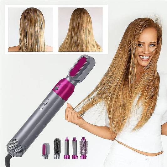 5 in 1 Hot Air Brush Hair Dryer & Volumizer