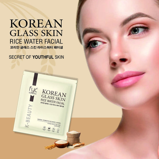 fyc pro Korean Glass Skin Rice Water Facial Kit 9 Steps