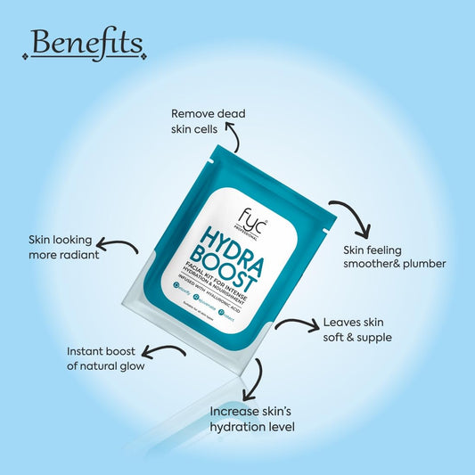 fyc professional HydraBoost Facial Kit, 8 Step Treatment with Hyaluronic Acid, 185g