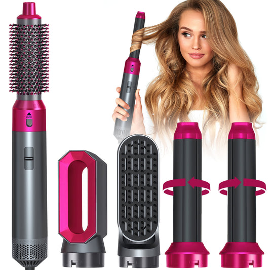5 in 1 Hot Air Brush Hair Dryer & Volumizer